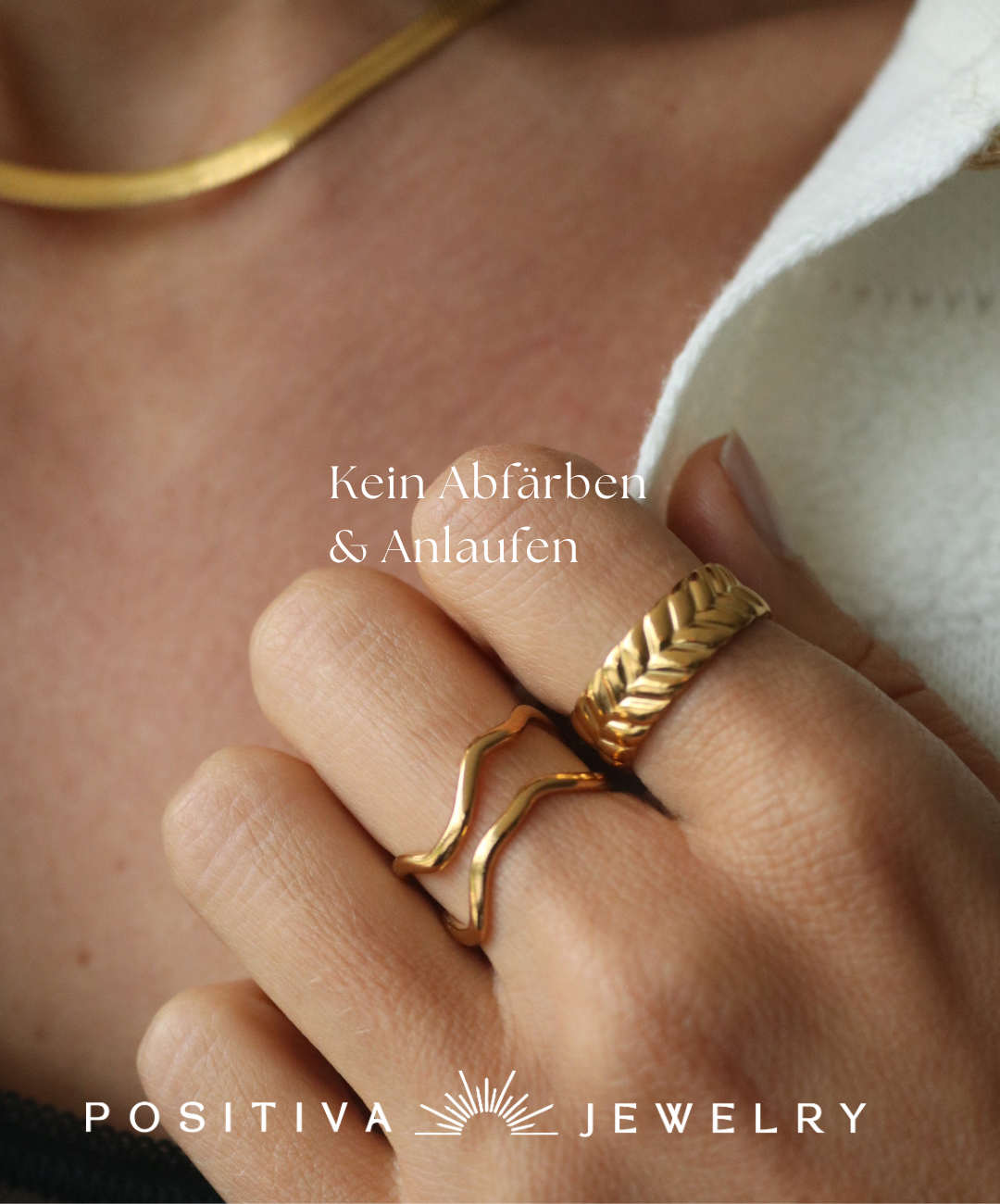 cross ring made of 18k stainless steel
