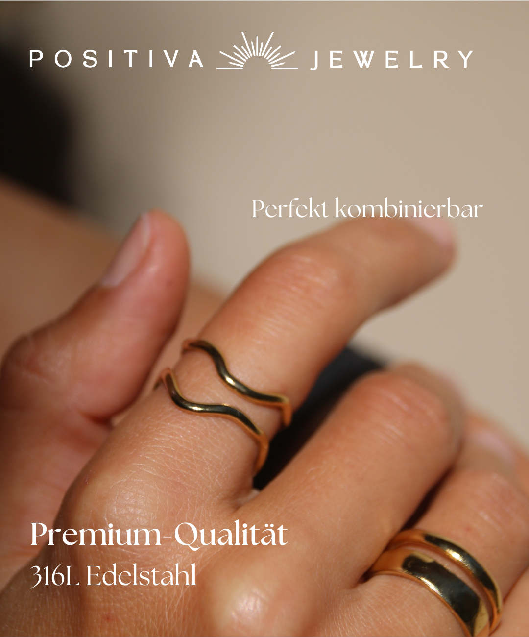 cross ring made of 18k stainless steel