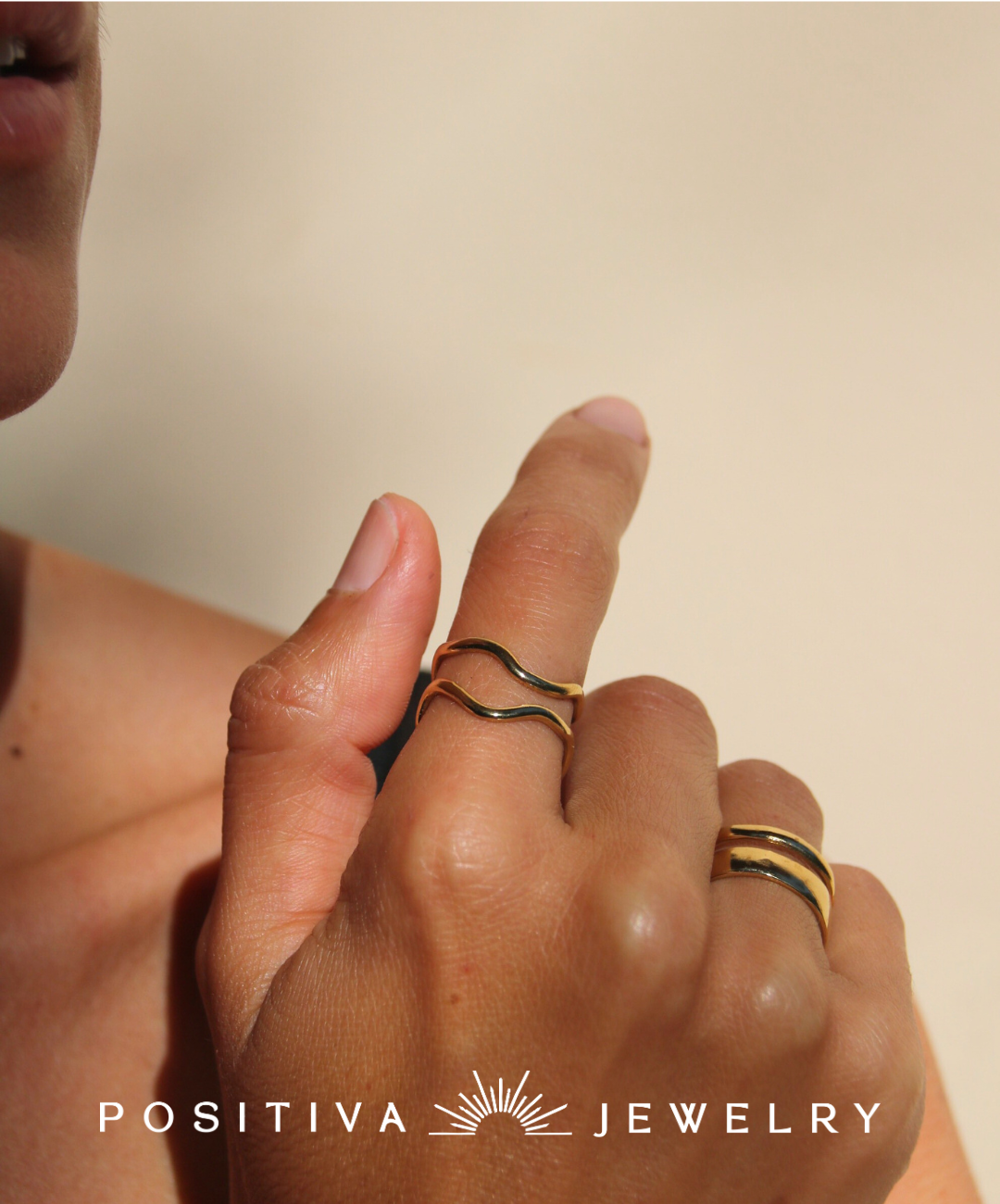 cross ring made of 18k stainless steel