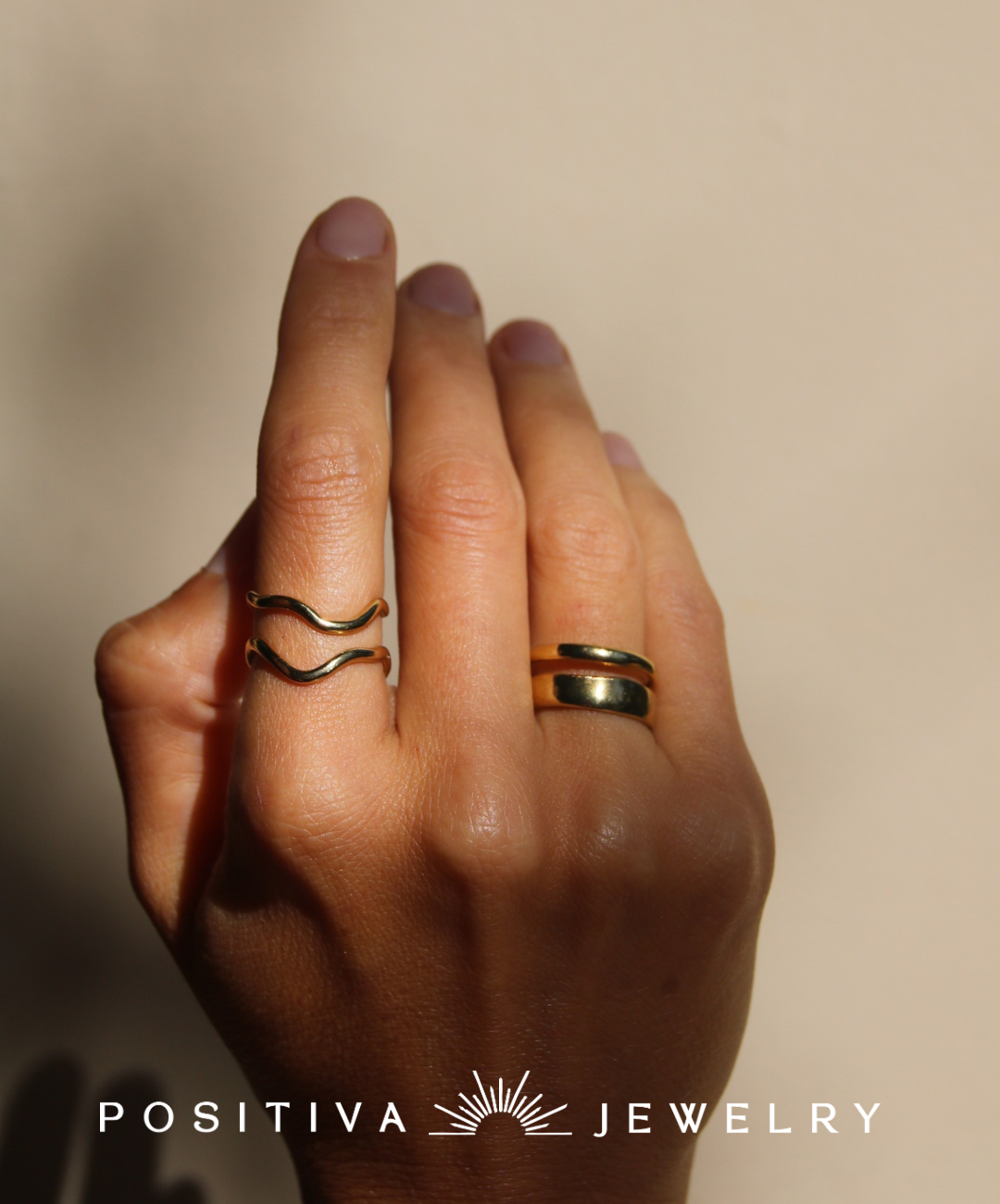 cross ring made of 18k stainless steel