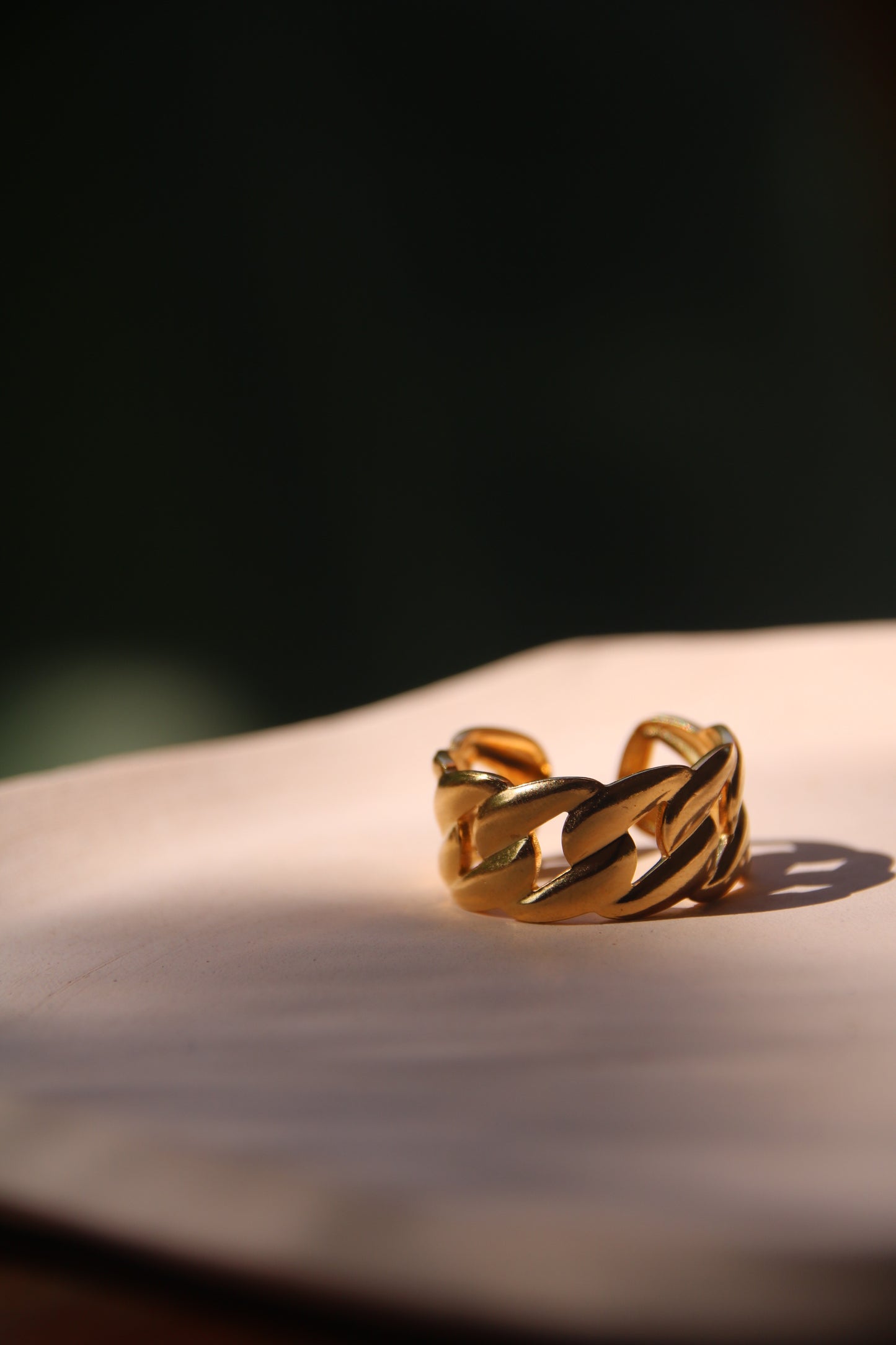 Bague à chaîne audacieuse