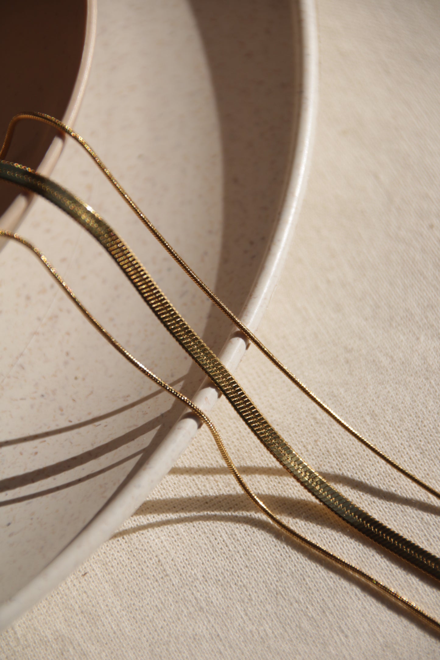 Ensemble de colliers à trois couches, ensemble de bijoux avec chaînes serpent minimalistes
