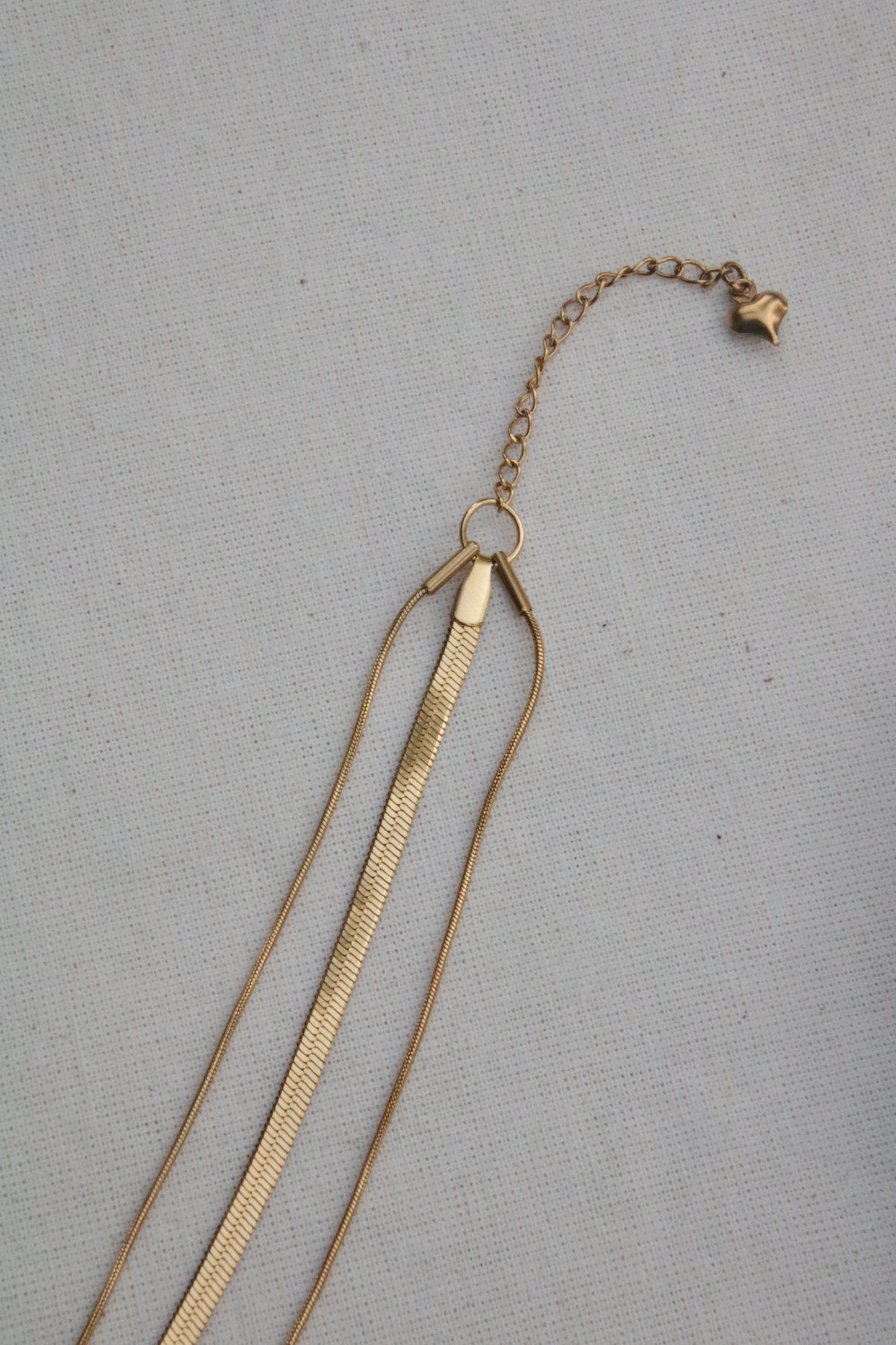 Ensemble de colliers à trois couches, ensemble de bijoux avec chaînes serpent minimalistes