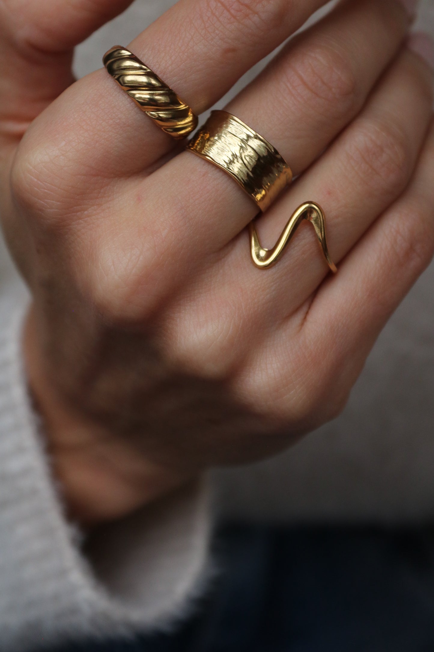 Bague Sérénité Dorée