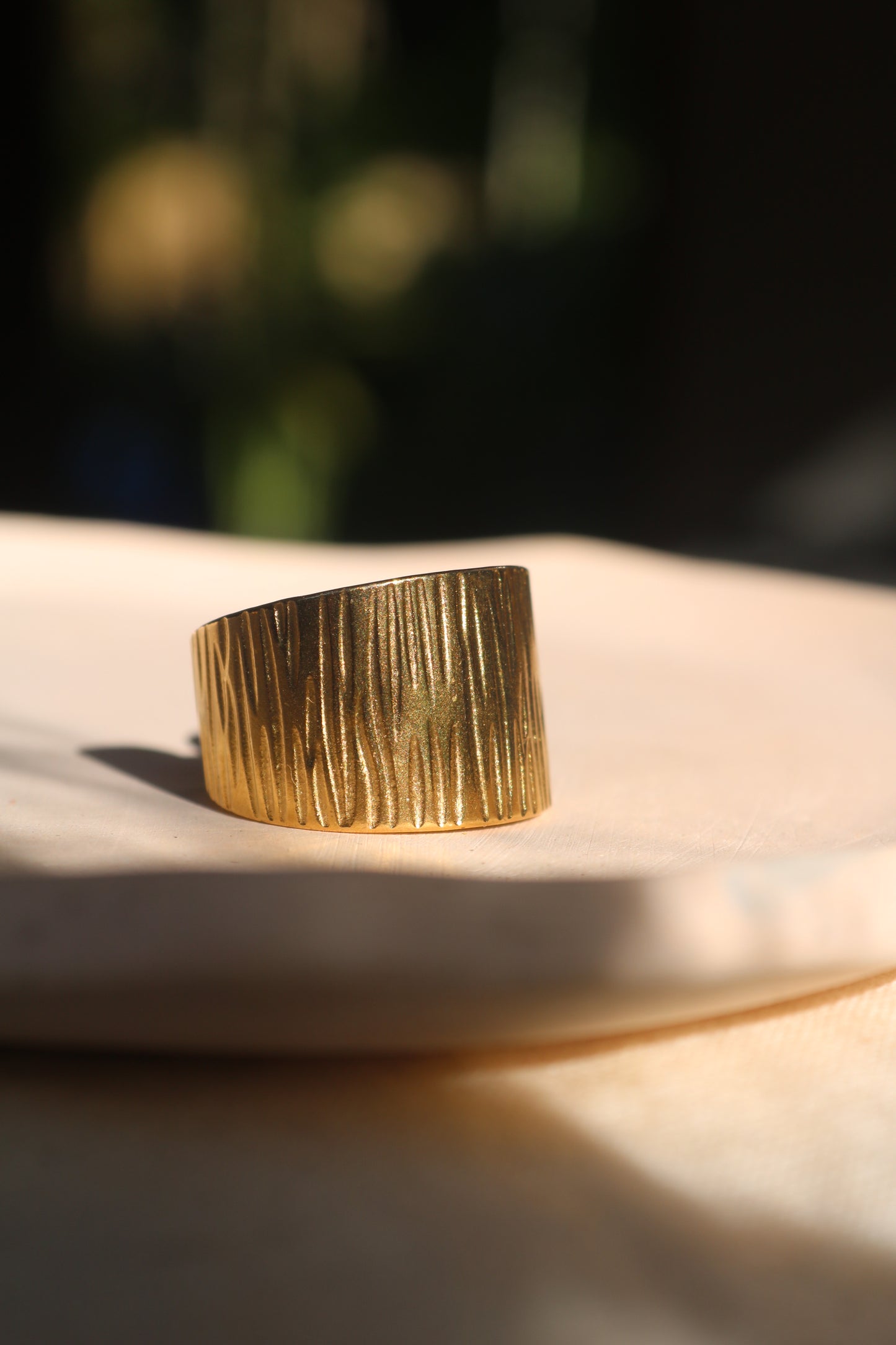 Bague Structure Dorée
