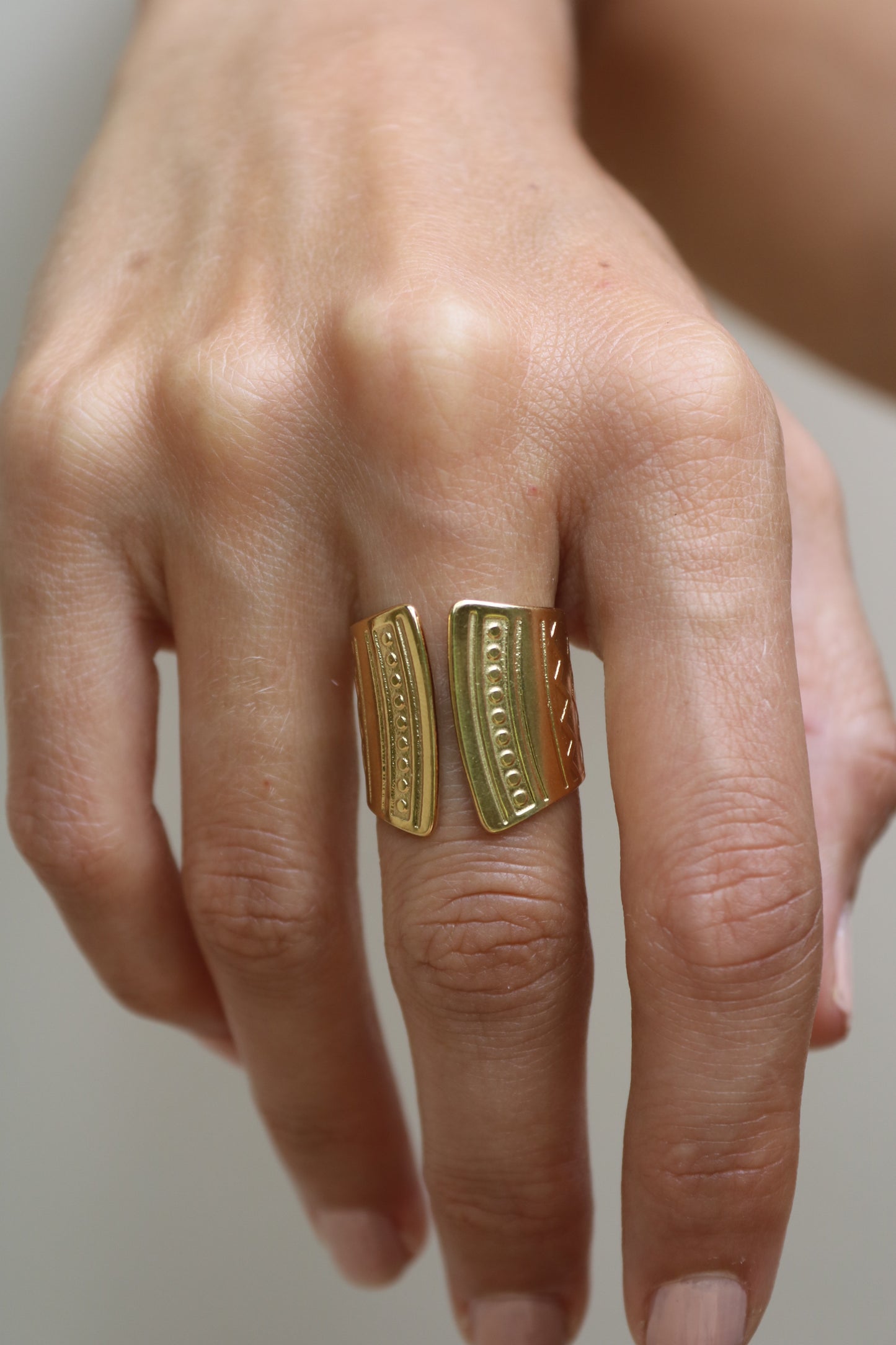 Wide statement ring, wide chunky ring, adjustable ring
