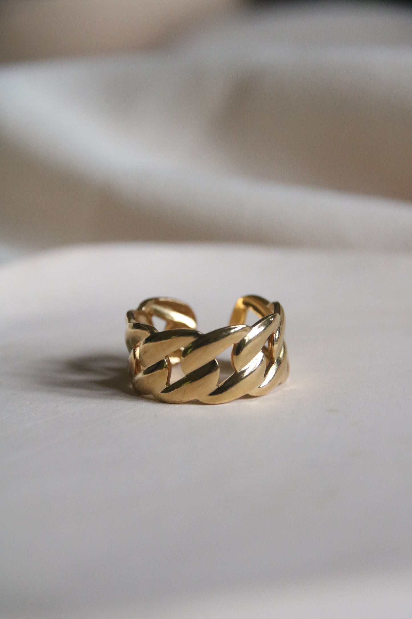 Bague à chaîne audacieuse