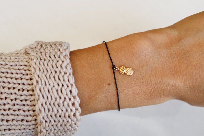 Bracelet doré délicat avec pendentif coeur, bracelet filigrane