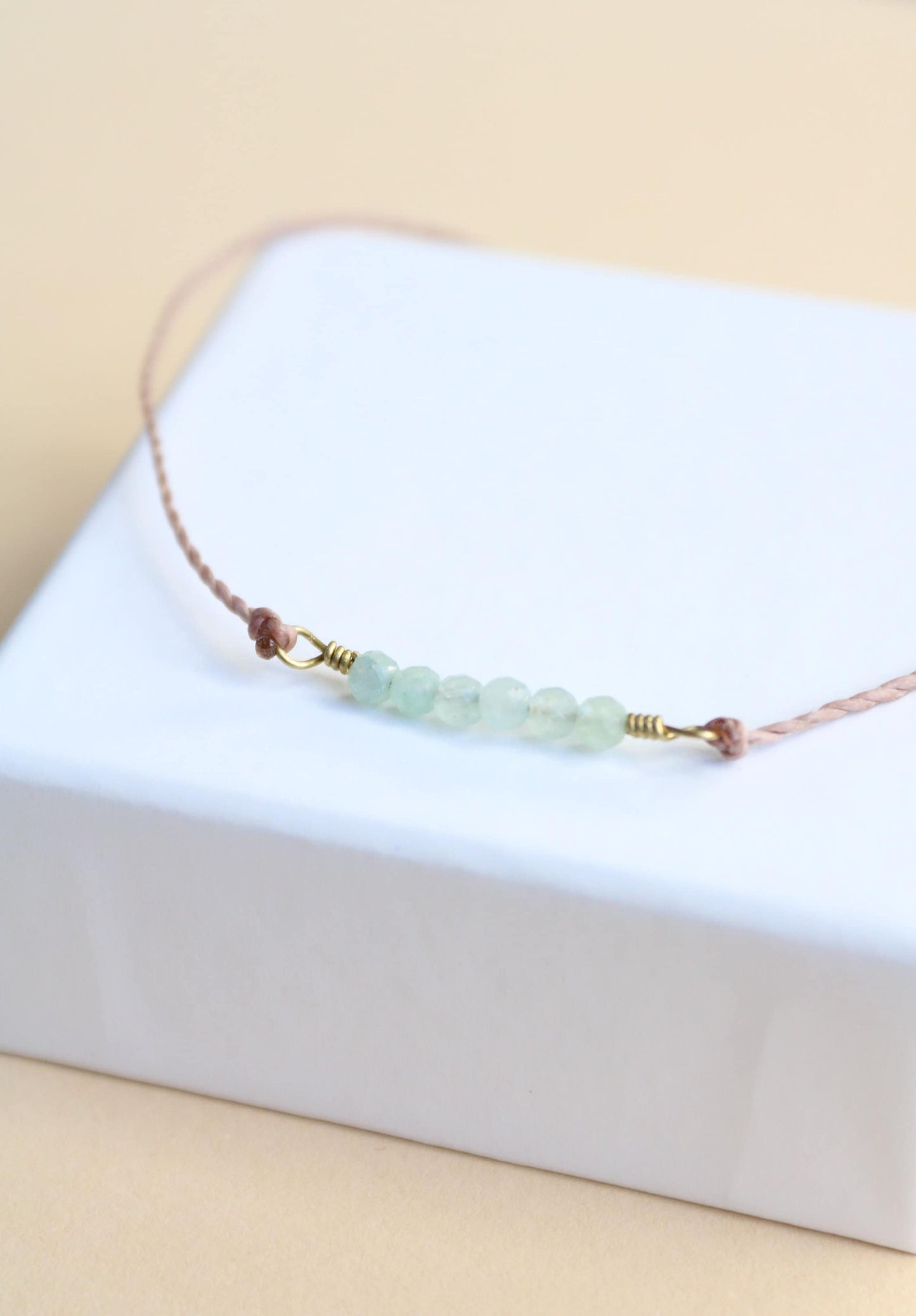 Bracelet citrine, bracelet personnalisé, bijoux en pierre de naissance
