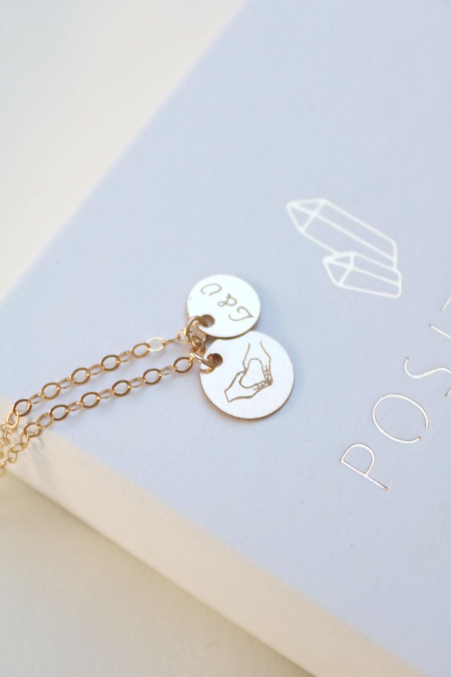 Kette mit Personalisierter Gravur, Plättchen Kette personalisiert mit 10mm & 8mm