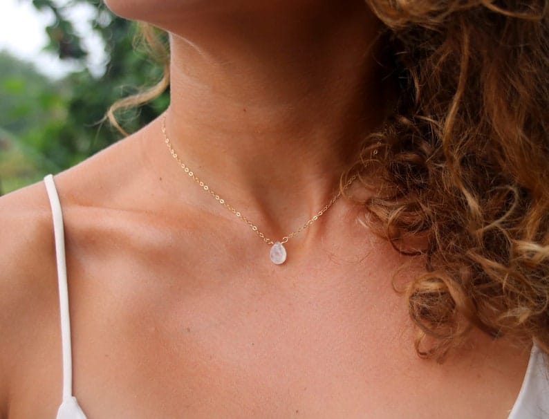 collier pierre de lune