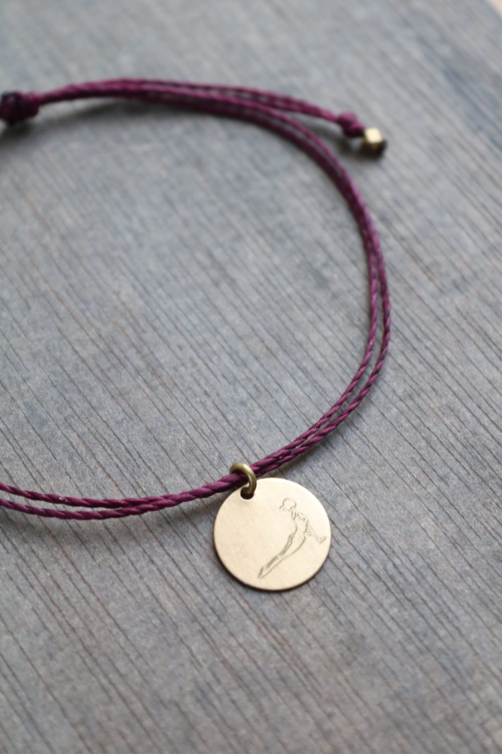 Bracelet pour les amateurs de yoga, bracelet fin de yoga