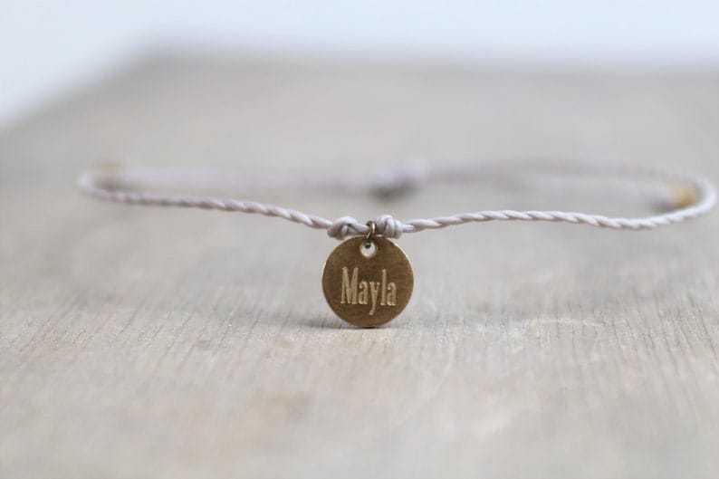 bracelet avec nom