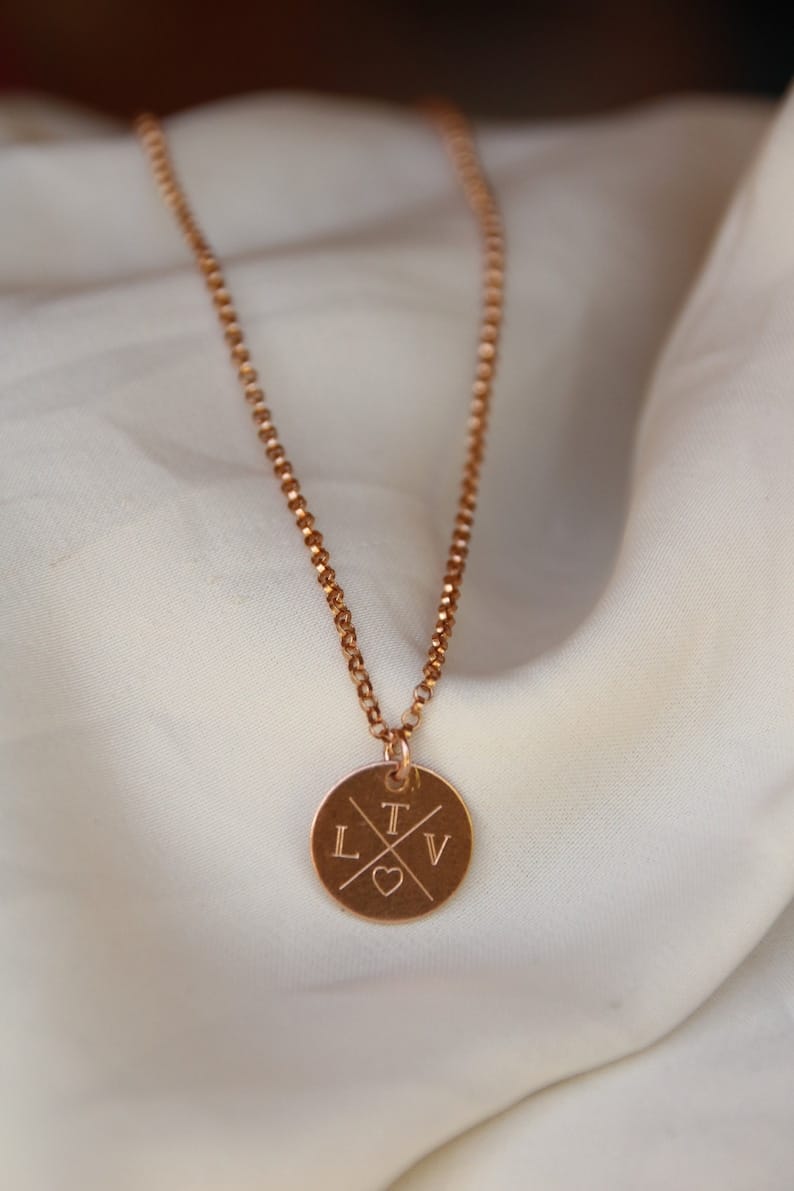 Familienkette in Rosé Gold, Kette mit personalisierte Gravur