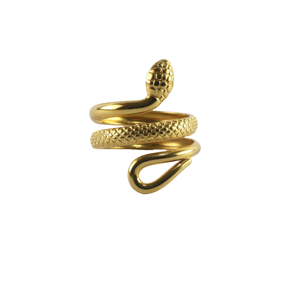 snake ring made of 18k stainless steel