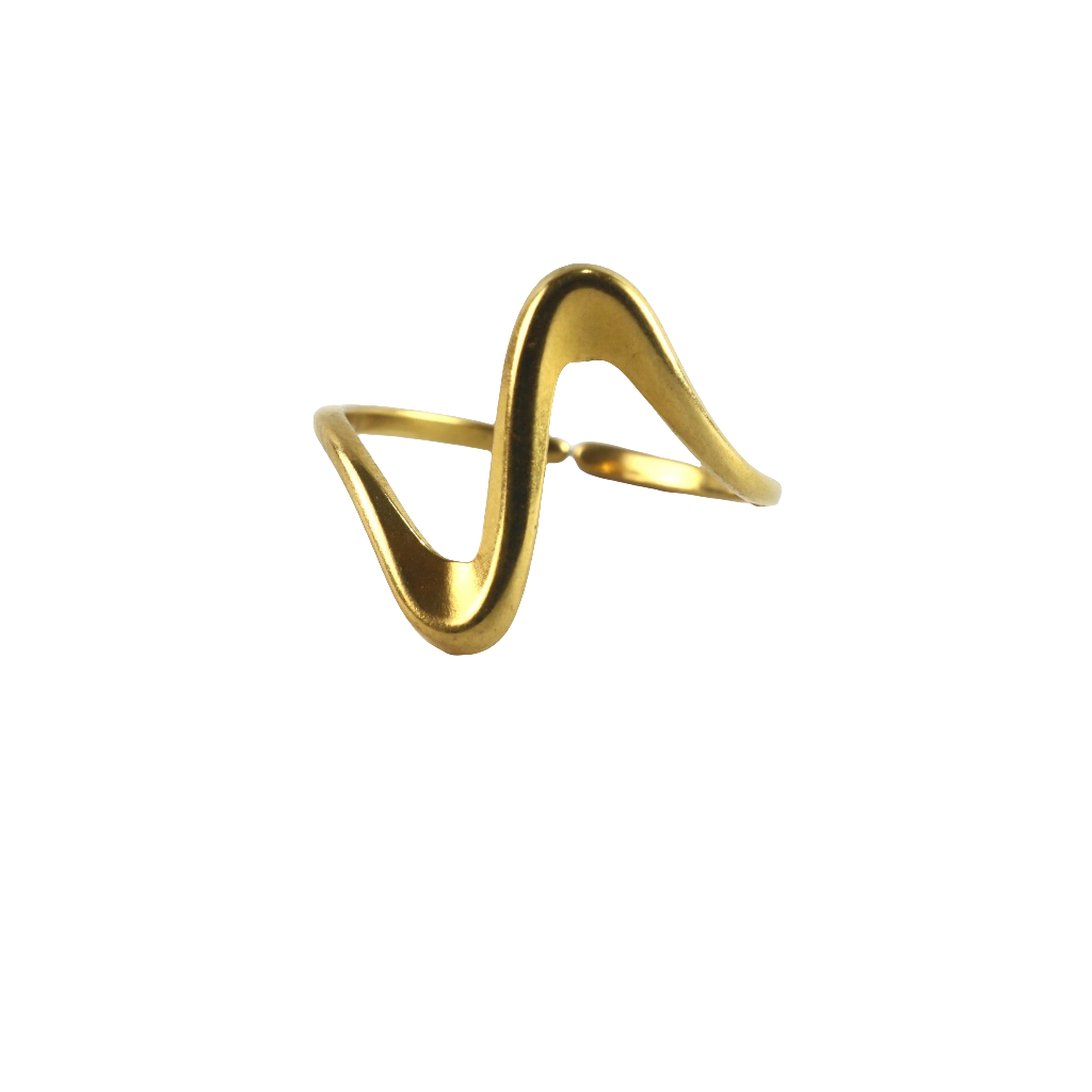 Bague en or fluide