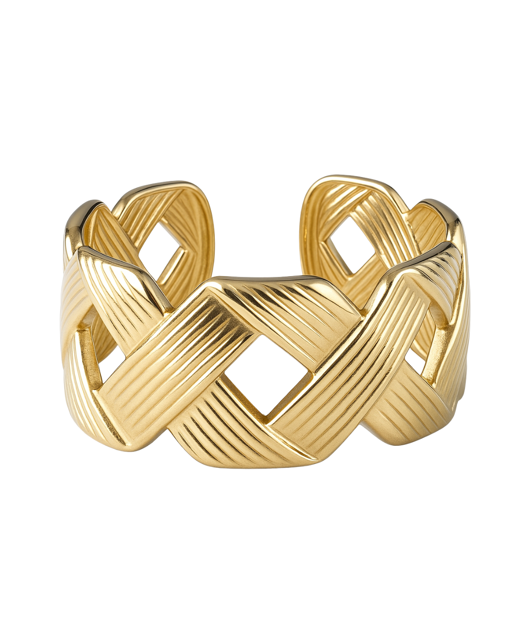 Braided Gold Ring, Adjustable Gold Ring