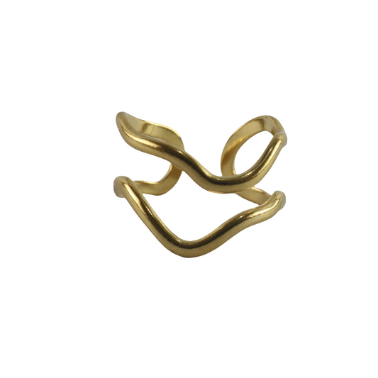 cross ring made of 18k stainless steel